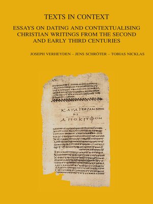 cover image of Texts in Context